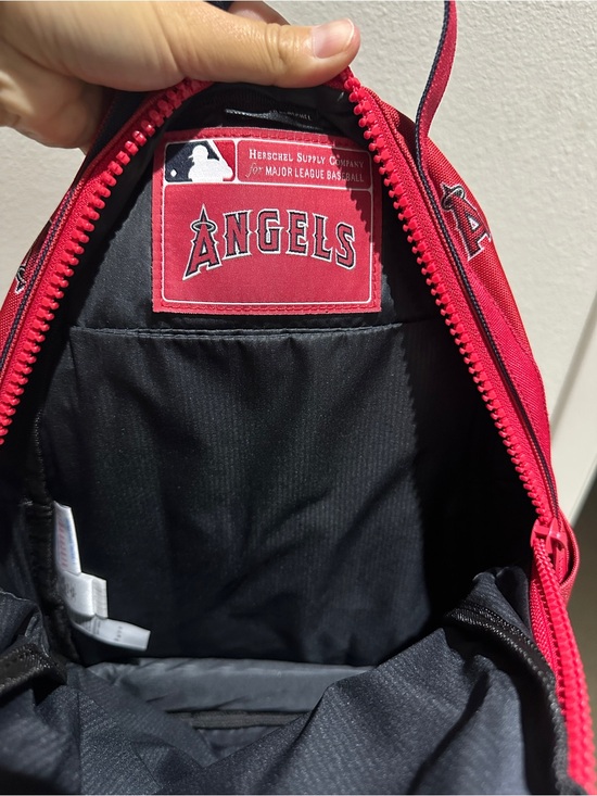 herschel backpack red with logo Youth Backpack- Raspberry Check Heart of Gold Kids Carry comfortably with EVA padded shoulder straps Herschel Supply Company Red Angels